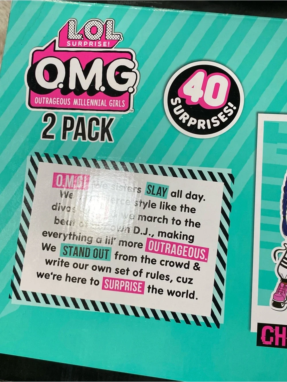 L.O.L. Surprise! Teal and Pink Series 3 Bo$$ Class Prez Chillax Roller